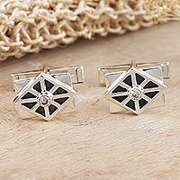 Featured review for Mens cubic zirconia cufflinks, Best Dressed