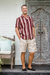 Linen-blend cargo shorts, 'Spring Cool in Sand' - Linen-Blend Cargo Shorts with Drawstring (image 2b) thumbail