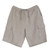 Men's linen-blend cargo shorts, 'Spring Cool in Dove Grey' - Men's Grey Linen-Blend Cargo Shorts (image 2a) thumbail