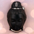 Silver inlay bidri mask, 'Silver Shiva' - Silver Inlay Bidriware Shiva Wall Mask thumbail