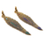 Brass incense holders, 'Buddha's Nature' (pair) - Brass Incense Holders with Antique Finish (Pair) (image 2a) thumbail