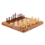 Mini wood chess set, 'Leisure Time' - Hand Carved Acacia Wood Chess Set (image 2b) thumbail