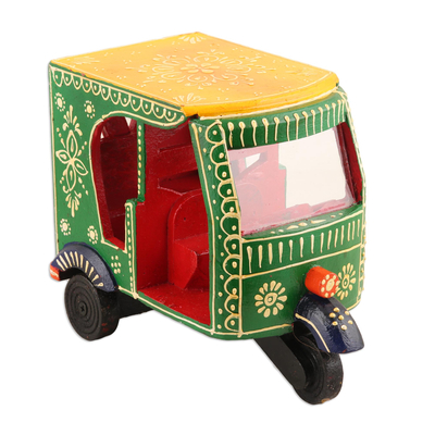 acento de madera para el hogar - Automóvil decorativo de madera de mango de la India