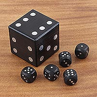 Wood dice set, Game of Fate