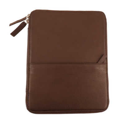 Brown Leather Travel Office Folio