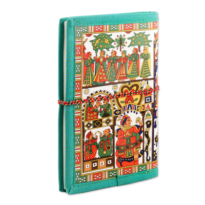 Curated gift set, 'Colorful Break' - Traditional Handmade Colorful Curated Gift Set from India