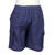 Short carga de hombre en mezcla de lino - Shorts cargo de hombre en mezcla de lino azul marino