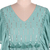 Viscose caftan dress, 'Cool Chic' - Hand Embroidered Jade Caftan Dress from India (image 2e) thumbail