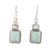 Larimar and blue topaz dangle earrings, 'Beyond Bliss' - Larimar and Blue Topaz Dangle Earrings
