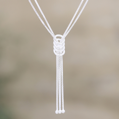 Sterling silver pendant necklace, 'Lucid Dreamer' - Artisan Crafted Sterling Silver Pendant Necklace