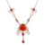 Multi-gemstone pendant necklace, 'Good Life' - Carnelian and Rainbow Moonstone Pendant Necklace thumbail
