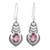 Amethyst dangle earrings, 'Embrace Magic' - Amethyst and Sterling Silver Dangle Earrings