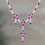 Garnet pendant necklace, 'Best of the Bunch' - Garnet and Sterling Silver Pendant Necklace from India (image 2) thumbail