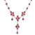 Garnet pendant necklace, 'Best of the Bunch' - Garnet and Sterling Silver Pendant Necklace from India thumbail