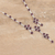 Garnet pendant necklace, 'Best of the Bunch' - Garnet and Sterling Silver Pendant Necklace from India (image 2b) thumbail