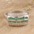 Rhodium-plated emerald cocktail ring, 'Mystic Water' - Hand Made Rhodium-Plated Emerald Cocktail Ring thumbail