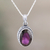 Amethyst pendant necklace, 'Love Potion' - Handmade Amethyst and Sterling Silver Pendant Necklace (image 2) thumbail
