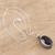 Amethyst pendant necklace, 'Love Potion' - Handmade Amethyst and Sterling Silver Pendant Necklace (image 2b) thumbail