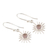 Amethyst dangle earrings, 'Lavender Star' - Solar-Inspired Sterling Silver Earrings with Amethyst (image 2c) thumbail
