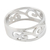 Sterling silver band ring, 'Jali Vines' - Sterling Silver Jali Vine Themed Band Ring from India
