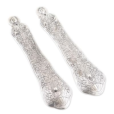 aluminium incense holders, 'Ganesha Guardian' (pair) - Ornate aluminium Incense Holders (Pair)