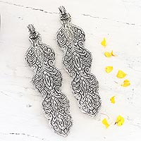Aluminum incense holders, 'Sitting Ganesha' (pair) - Artisan Crafted Ganesha Incense Holders (Pair)