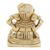 Messing-Statuette, 'Goldener Ganesha - Handgefertigte Ganesha-Statuette aus Messing