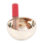 Brass meditation bowl, 'Serene Play' (5 inches) - Brass Meditation Bowl with Mango Wood Mallet (5 inches)