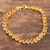 Gold-plated citrine tennis bracelet, 'Sun Garland' - Indian Gold-Plated Citrine Tennis Bracelet (image 2) thumbail