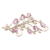 Rhodium-plated amethyst brooch, 'Flowering Lilac' - Handmade Rhodium-Plated Amethyst Brooch