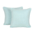 Cotton cushion covers, 'Mint Elegance' (pair) - Square Mint Green Cushion Covers (Pair) (image 2a) thumbail
