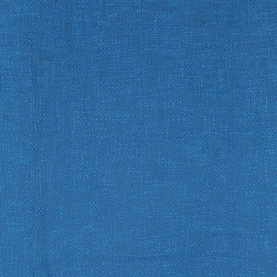 Cotton throw blanket, 'Blue Charm' - Slub Cotton Throw Blanket in Blue