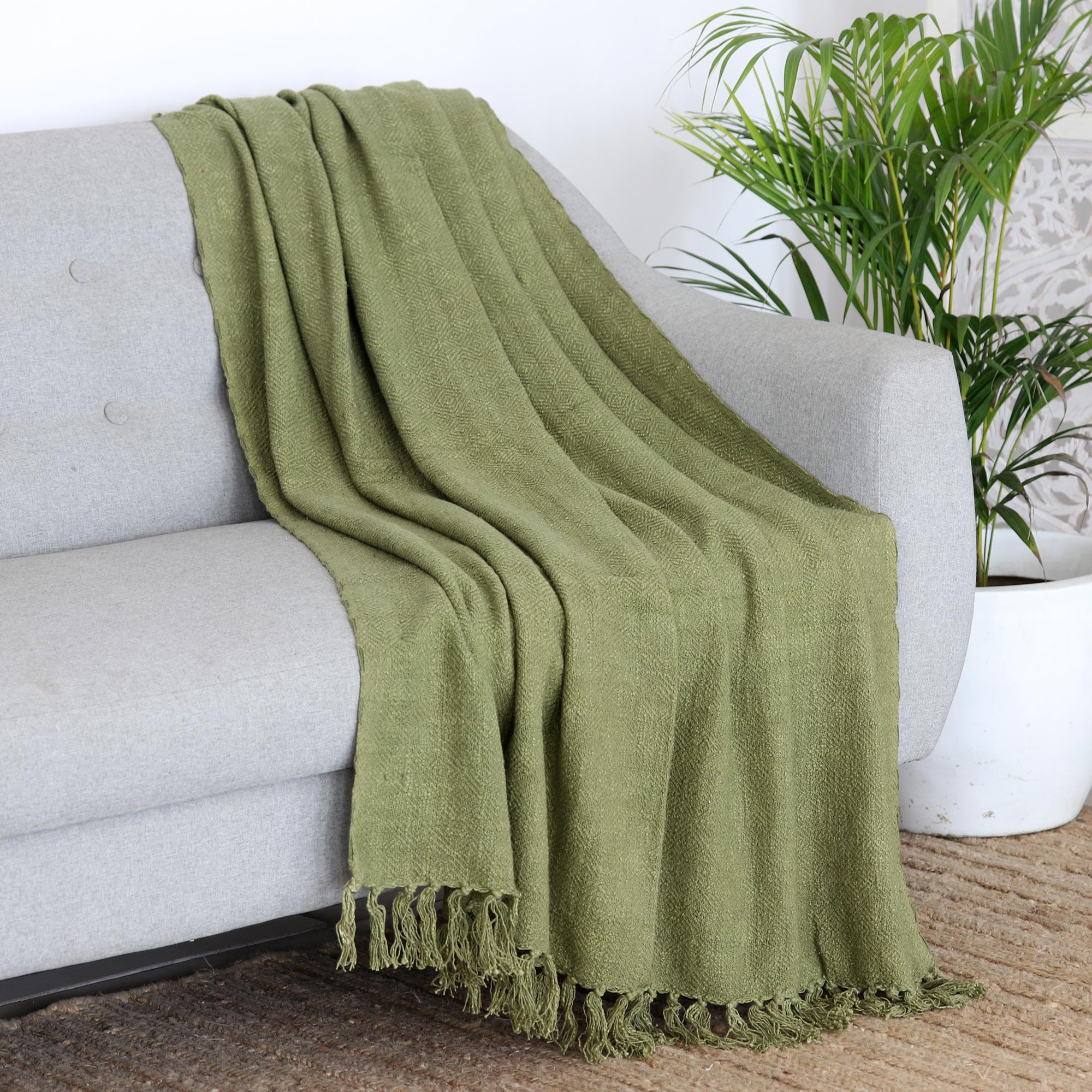 Lime green throw discount blanket