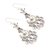 Cubic zirconia dangle earrings, 'Heaven's Light' - Cubic Zirconia and Sterling Silver Dangle Earrings (image 2c) thumbail