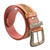 Men's leather belt, 'Royal Vines' - Western-Style Men's Belt