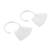 Sterling silver half-hoop earrings, 'Blade' - Modern Sterling Half-Hoop Earrings