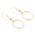 Gold-plated labradorite dangle earrings, 'Wrap Party' - Handmade Gold-Plated Labradorite Dangle Earrings