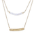 Gold-plated rainbow moonstone pendant necklace, 'Simple Sparkle' - Double-Strand Necklace with Rainbow Moonstone
