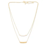 Gold-plated moonstone double necklace, 'Sparkle & Gleam' - Double-Strand Necklace with Rainbow Moonstone