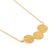 Vergoldete Halskette mit Anhänger, 'Modern Approach - Anhänger-Halskette aus 22k vergoldetem Sterlingsilber