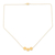 Vergoldete Halskette mit Anhänger, 'Modern Approach - Anhänger-Halskette aus 22k vergoldetem Sterlingsilber