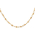 Collar de eslabones de plata de ley bañada en oro - Collar de Eslabones en Plata de Ley Chapada en Oro de 22k