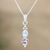 Amethyst and blue topaz pendant necklace, 'Pastel Stones' - Amethyst and Blue Topaz Pendant Necklace in Sterling Silver thumbail
