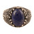Men's lapis lazuli single stone ring, 'Night of the Scorpion' - Sterling Silver Scorpion Ring with Lapis Lazuli for Men