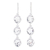 Sterling silver dangle earrings, 'Playful Pebbles' - Artisan Crafted Sterling Silver Dangle Earrings