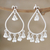 Sterling silver dangle earrings, 'Speak to Me' - Artisan Crafted Sterling Silver Dangle Earrings (image 2) thumbail