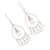 Cultured pearl dangle earrings, 'Empire of Light' - Hand Crafted Sterling Silver Dangle Earrings