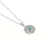 Sterling silver pendant necklace, 'Bounce Back' - Indian Sterling Silver Pendant Necklace with Floral Motif