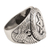 Men's sterling silver signet ring, 'Sacred Star' - Men's Hand Crafted Sterling Silver Signet Ring