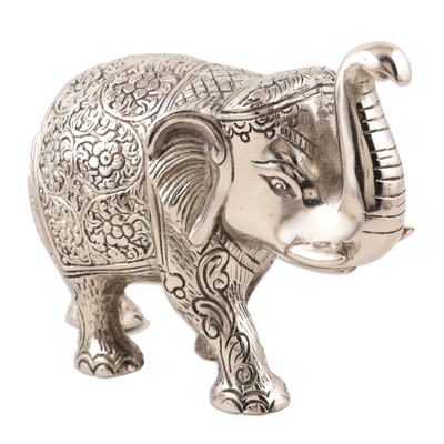 estatuilla de aluminio - Estatuilla de elefante de aluminio hecha a mano.